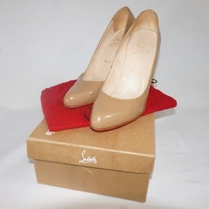 CHRISTIAN LOUBOUTIN DECOLLETE 868 100 PAT CALF 39